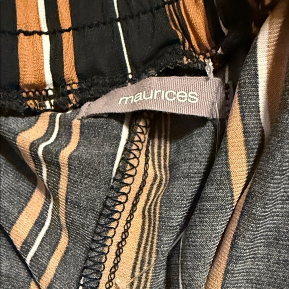 ‼️𝗡𝗘𝗪-𝗠𝗔𝗨𝗥𝗜𝗖𝗘𝗦 𝗕𝗟𝗔𝗖𝗞 𝗕𝗥𝗢𝗪𝗡 𝗦𝗧𝗥𝗜𝗣𝗘 𝗪𝗜𝗗𝗘 𝗟𝗘𝗚 𝗖𝗔𝗣𝗥𝗜 𝗣𝗔𝗡𝗧𝗦 - Picture 4 of 5